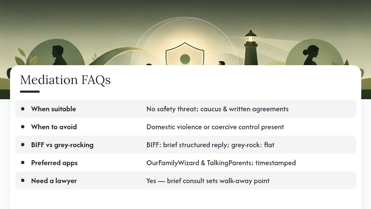 Frequently asked questions — overview diagram